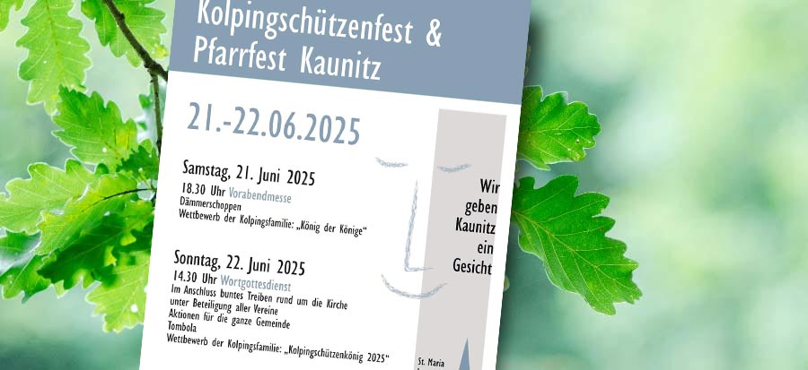 Flyer Schützenfest Kaunitz
